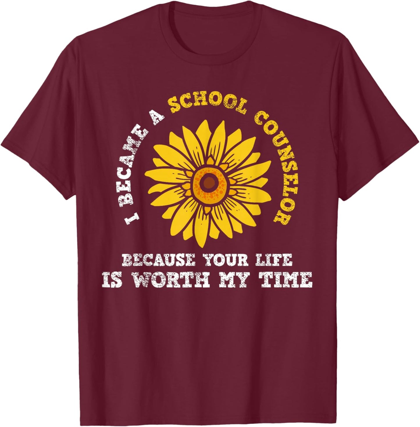 School Counseling T-Shirt - T-Shirt | Maroon