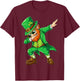 Dabbing Leprechaun Funny Gifts Men Kids Boys St Patricks Day T-Shirt - T-Shirt | Maroon