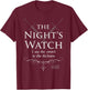 Game Of Thrones The Night's Watch I Am The Sword T-Shirt - T-Shirt | Maroon