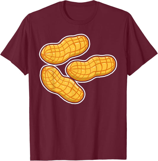 Peanut Graphic gift, Nut design, Peanut design T-Shirt - T-Shirt | Maroon