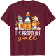 Halloween ICU Nurse Its Propofall Y'all CRNA ICU Fall Autumn T-Shirt - T-Shirt | Maroon