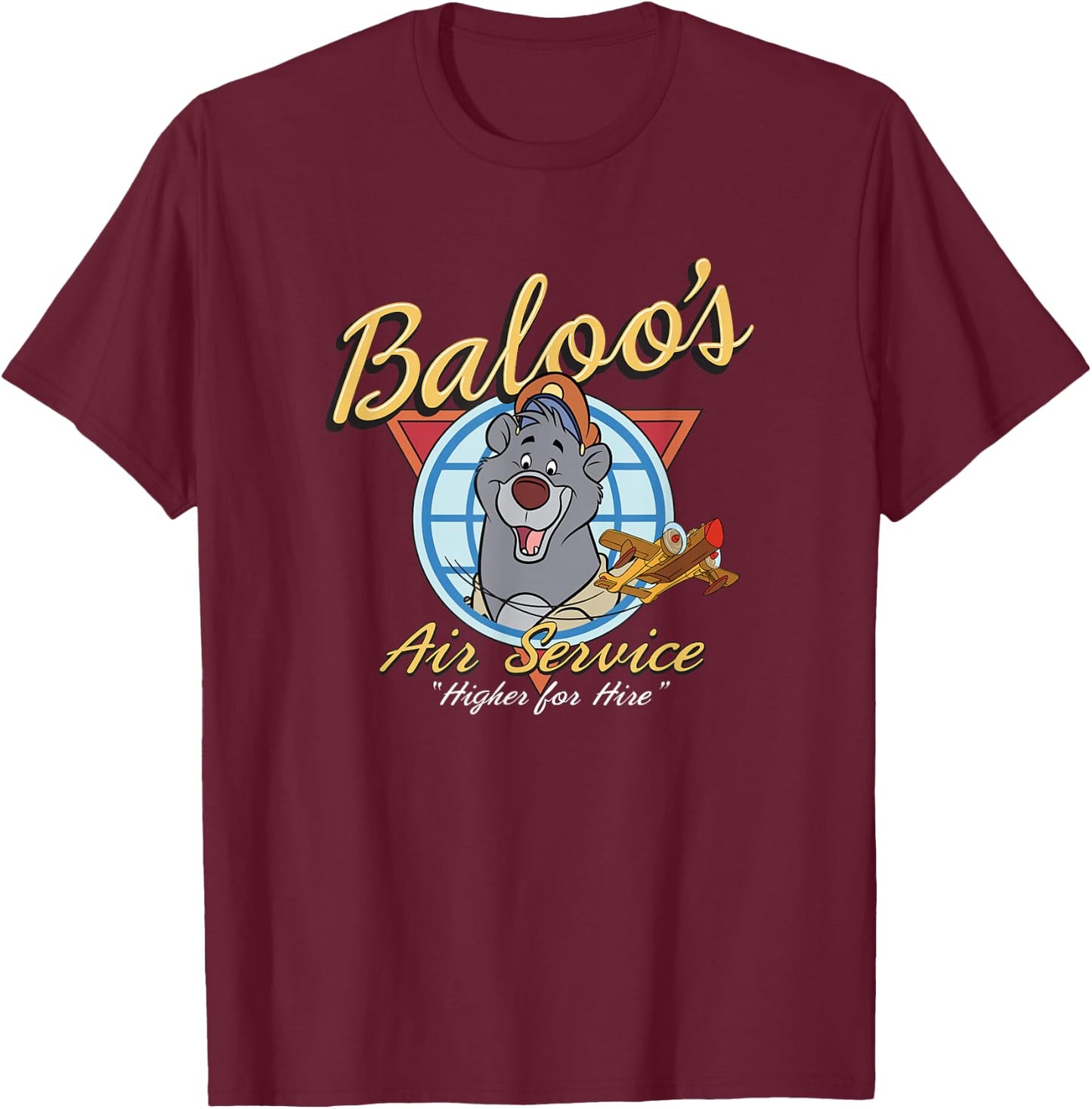 Disney - Talespin Baloo's Service T-Shirt - T-Shirt | Maroon