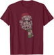 Star Wars Christmas Stormtrooper Santa Hat Distressed Logo T-Shirt - T-Shirt | Maroon