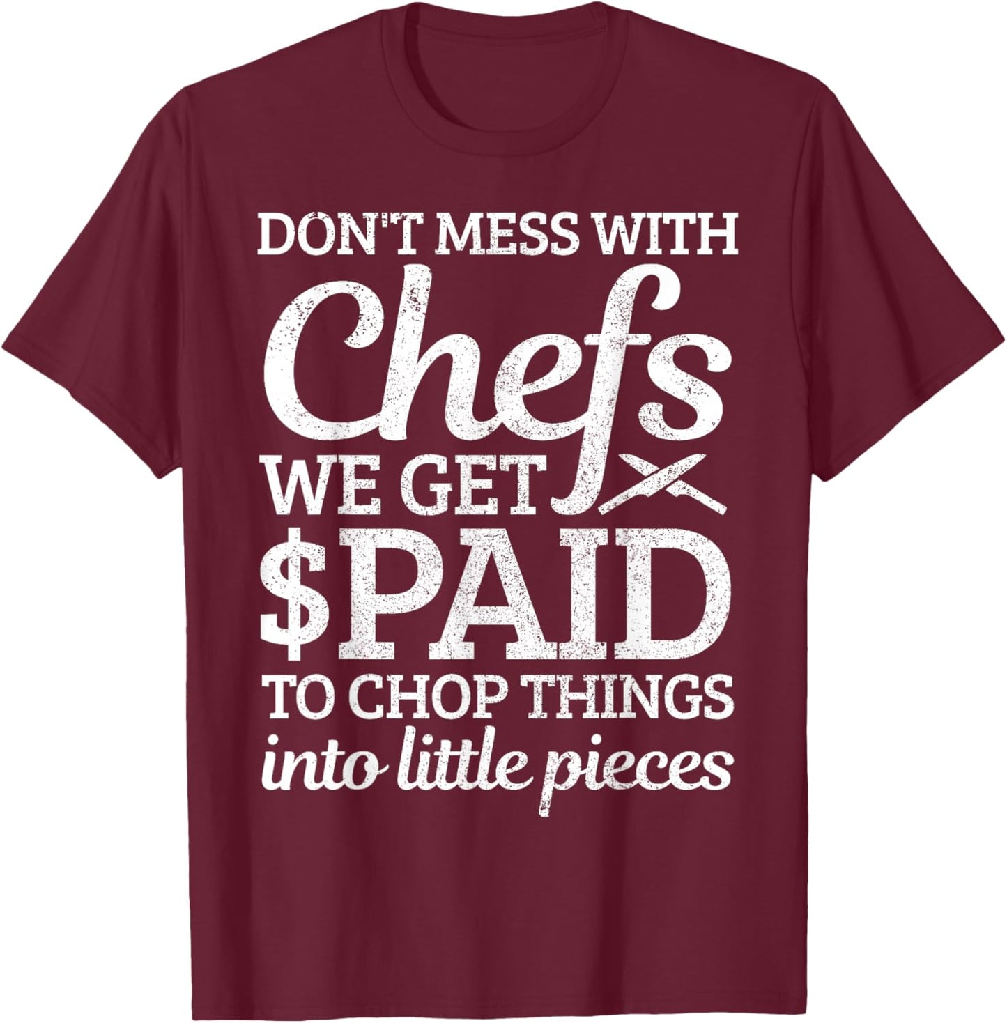 Funny Chef Definition Funny Saying Cook Cooking Chef Gift T-Shirt - T-Shirt | Maroon