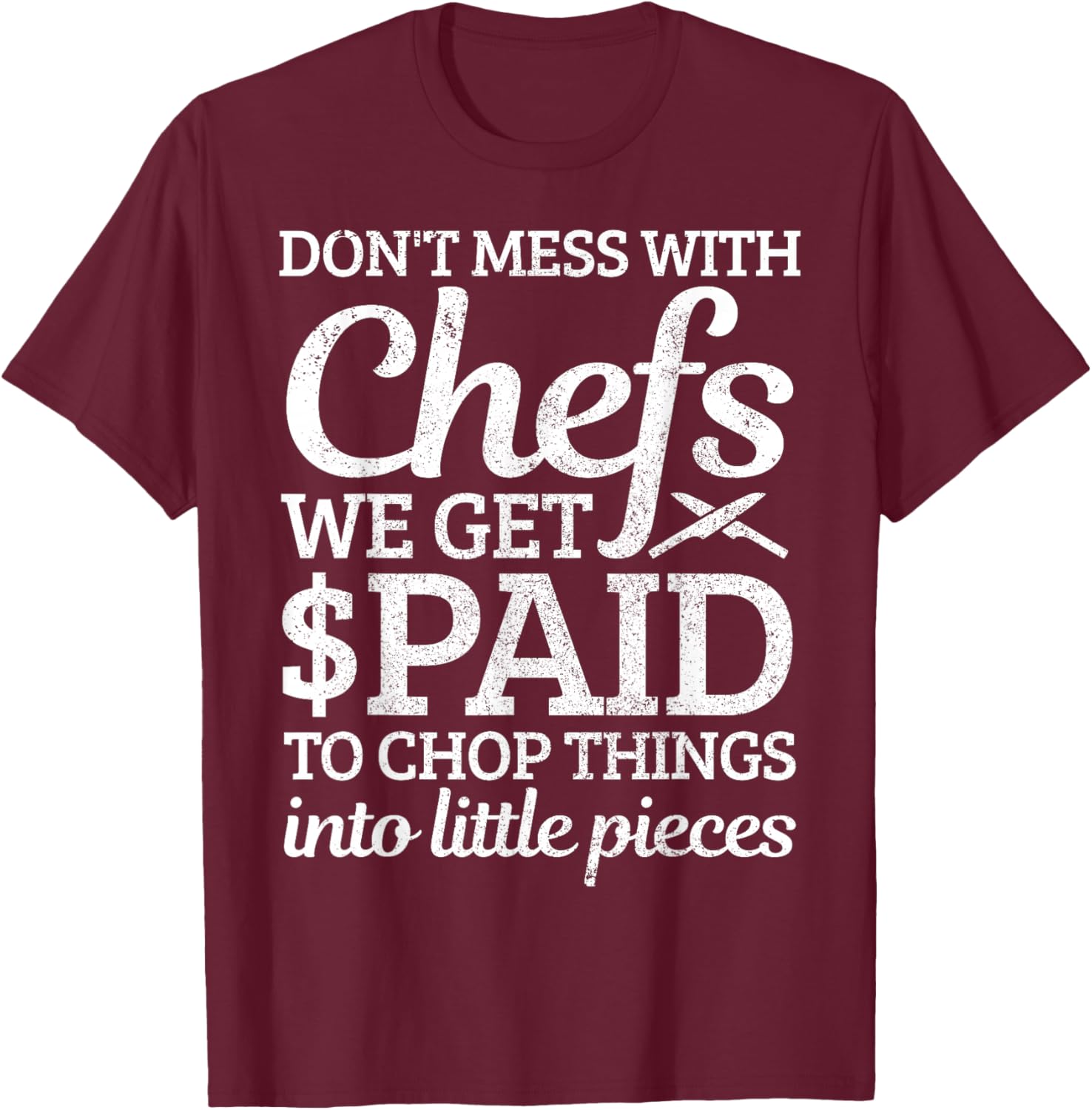 Funny Chef Definition Funny Saying Cook Cooking Chef Gift T-Shirt - T-Shirt | Maroon
