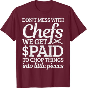 Funny Chef Definition Funny Saying Cook Cooking Chef Gift T-Shirt - T-Shirt | Maroon