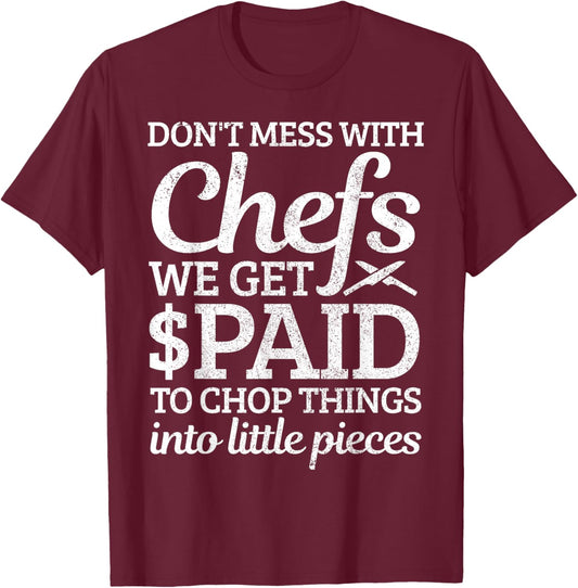 Funny Chef Definition Funny Saying Cook Cooking Chef Gift T-Shirt - T-Shirt | Maroon