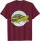 Red Eared Slider Turtle Graphic T-Shirt - T-Shirt | Maroon
