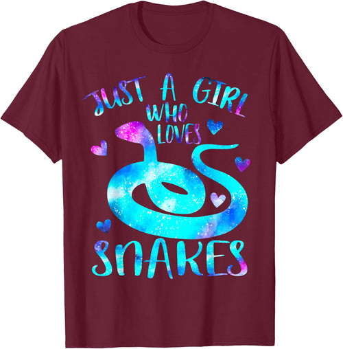 Just a Girl Who Loves Snakes Theme Cute Snake Lover Galaxy