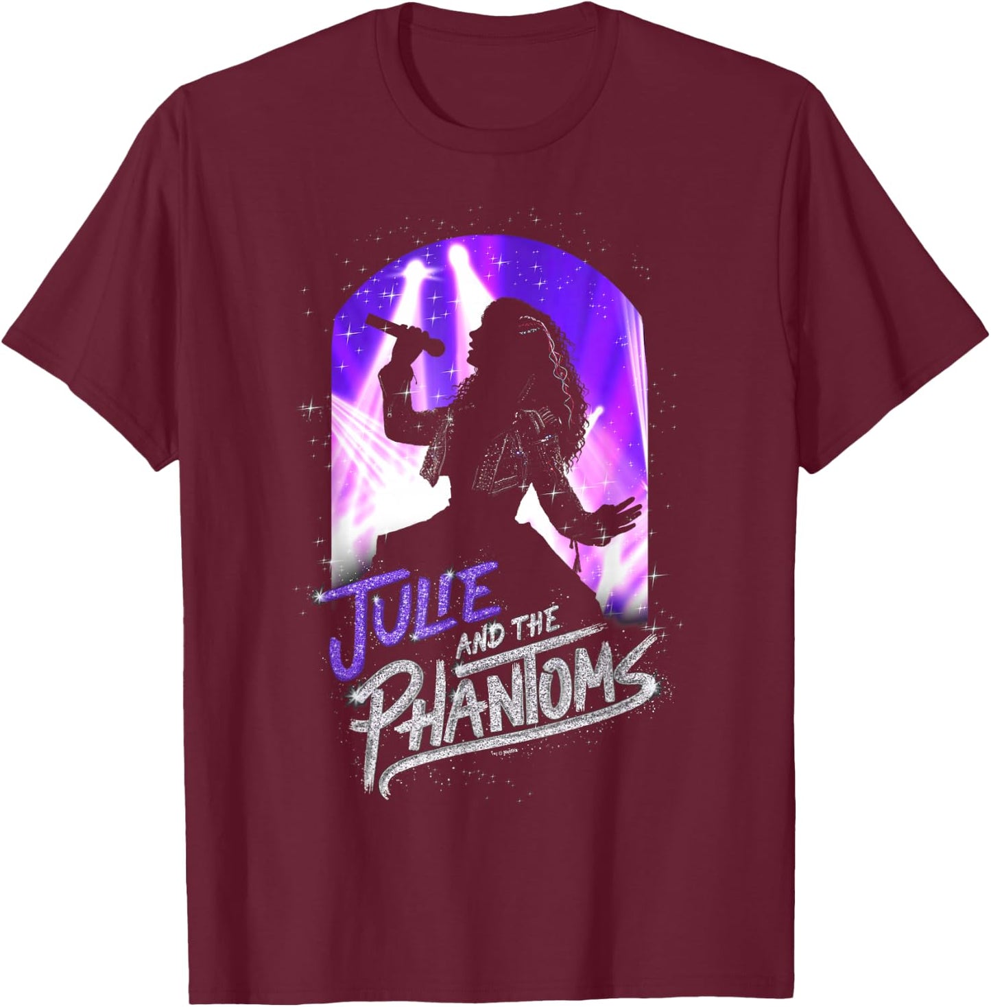 Julie And The Phantoms Julie Silhouette T-Shirt - T-Shirt | Maroon