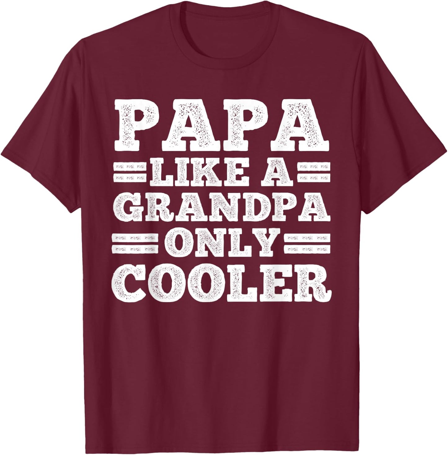Funny Papa Design For Grandpa Papi Papaw From Grandkids Papa T-Shirt - T-Shirt | Maroon