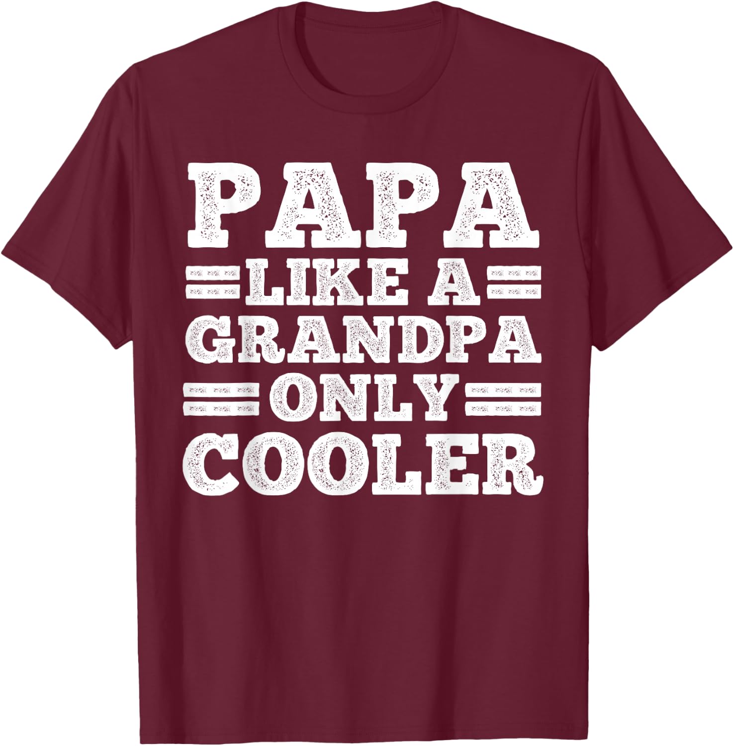 Funny Papa Design For Grandpa Papi Papaw From Grandkids Papa T-Shirt - T-Shirt | Maroon