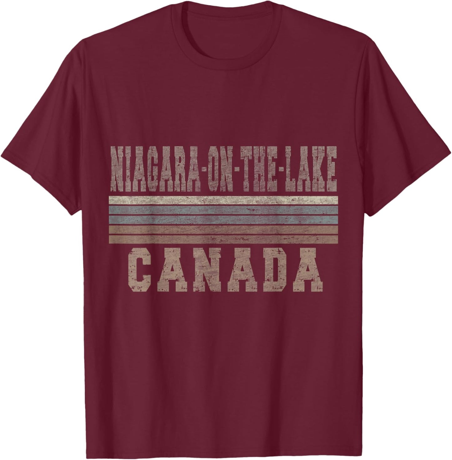 Retro Niagara-on-the-Lake Canada T-Shirt - T-Shirt | Maroon