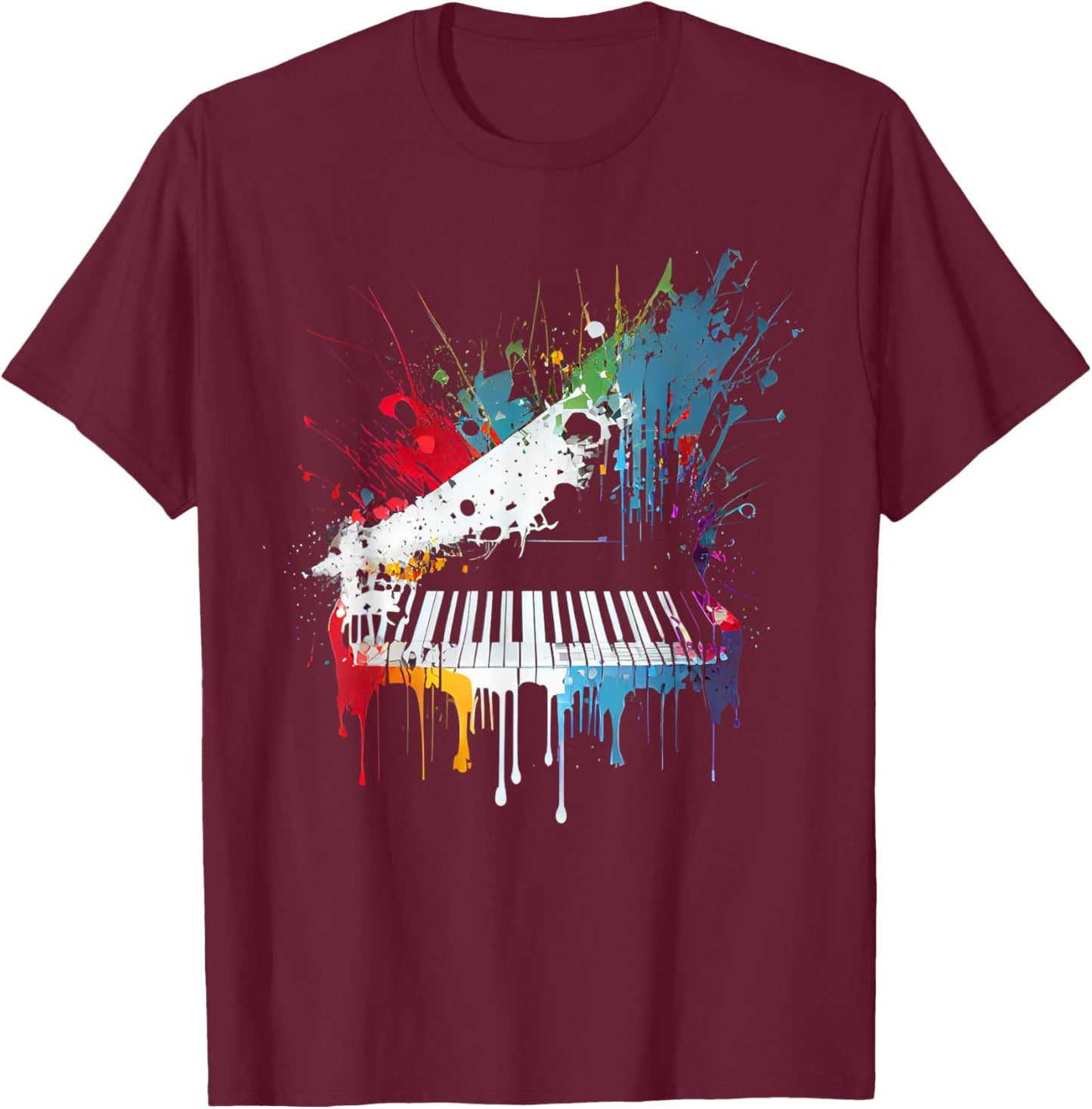 Piano design piano Gift pianist T-Shirt - T-Shirt | Maroon