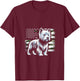 West Highland White Terrier Dog USA Flag Women Men T-Shirt - T-Shirt | Maroon