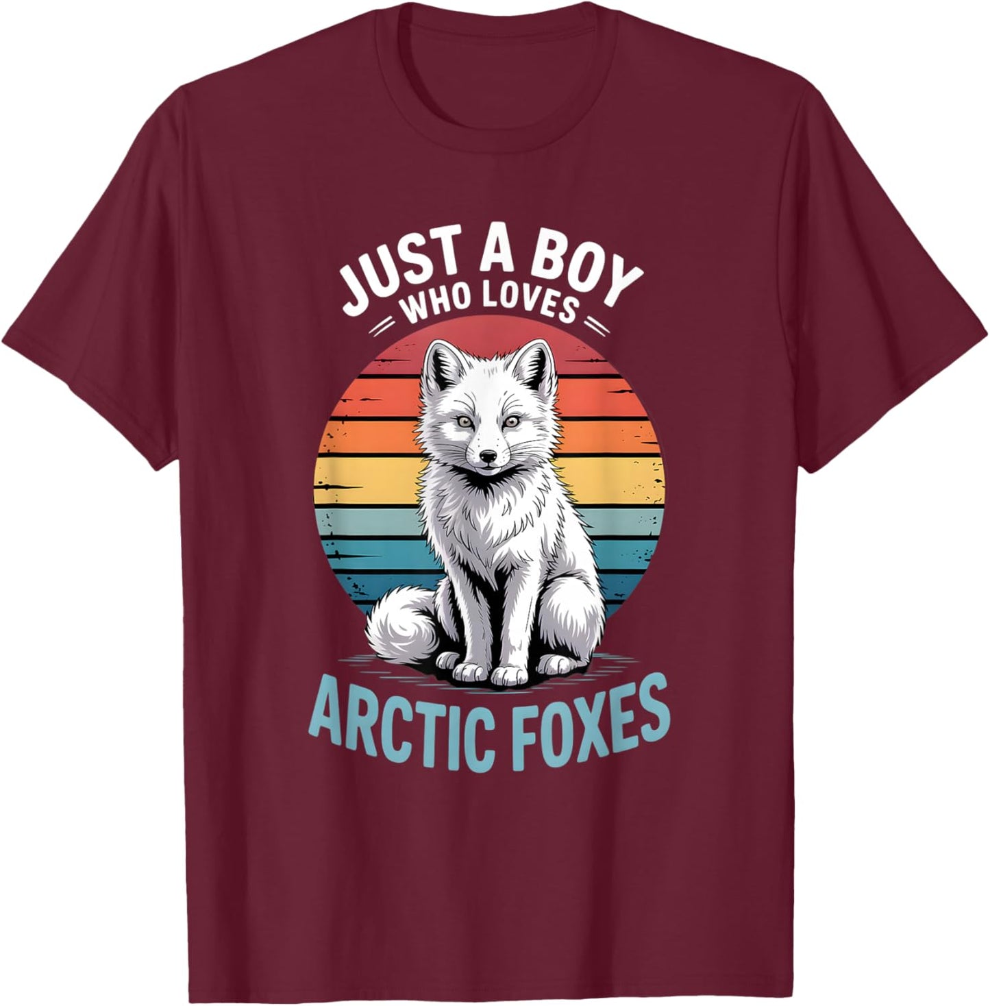 Boys Arctic Fox T-Shirt - T-Shirt | Maroon