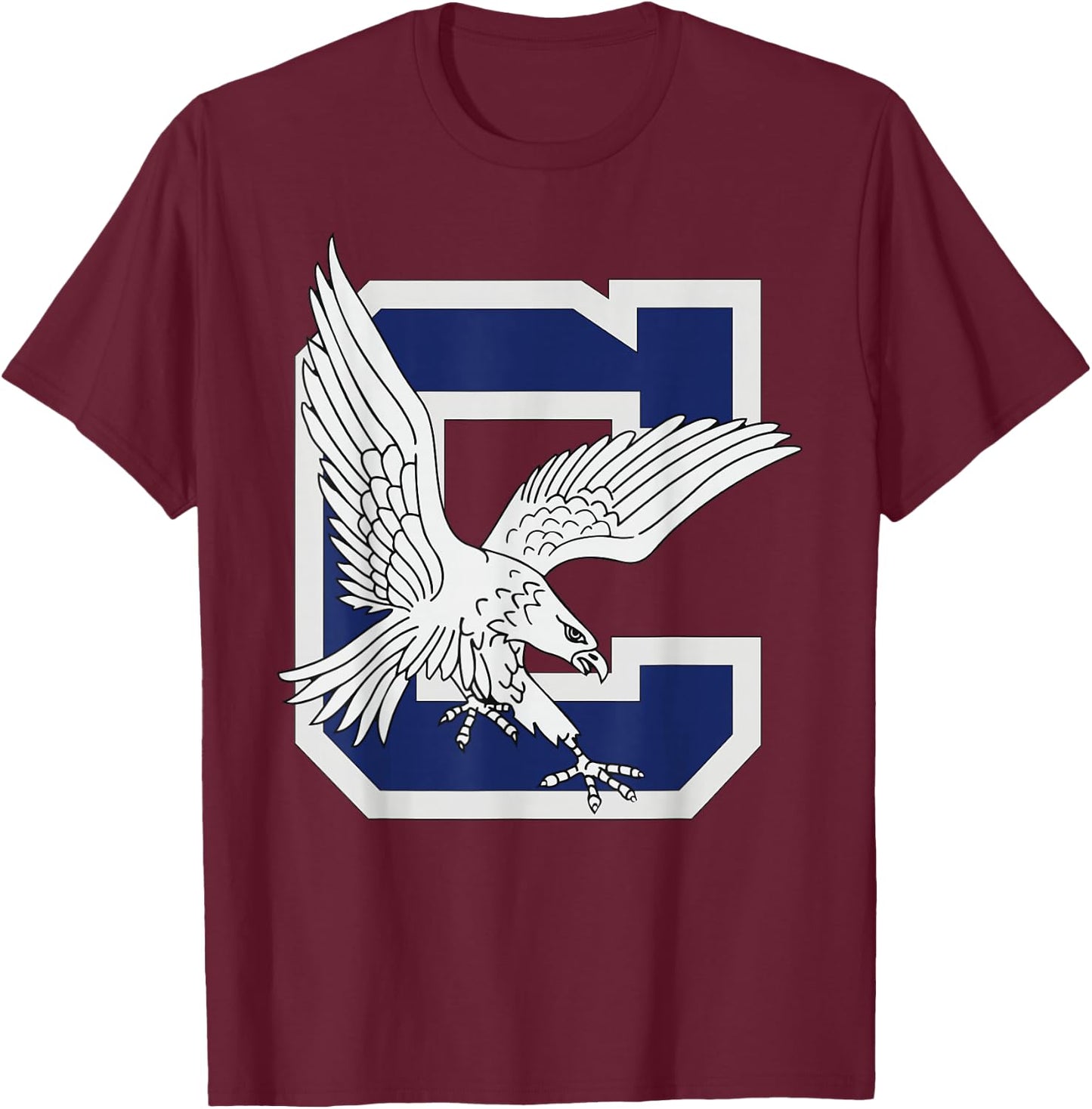 Clover High School Blue Eagles T-Shirt - T-Shirt | Maroon