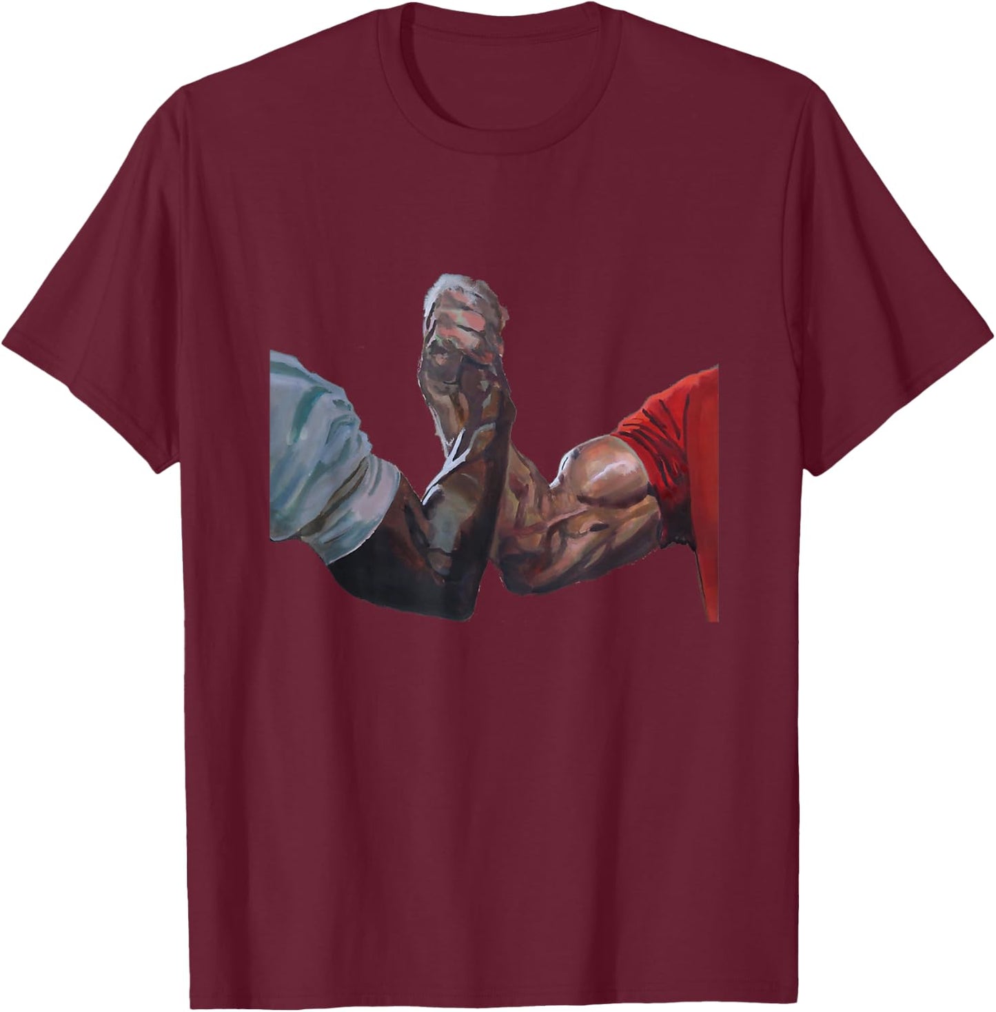 Epic Handshake Gym T-Shirt - T-Shirt | Maroon