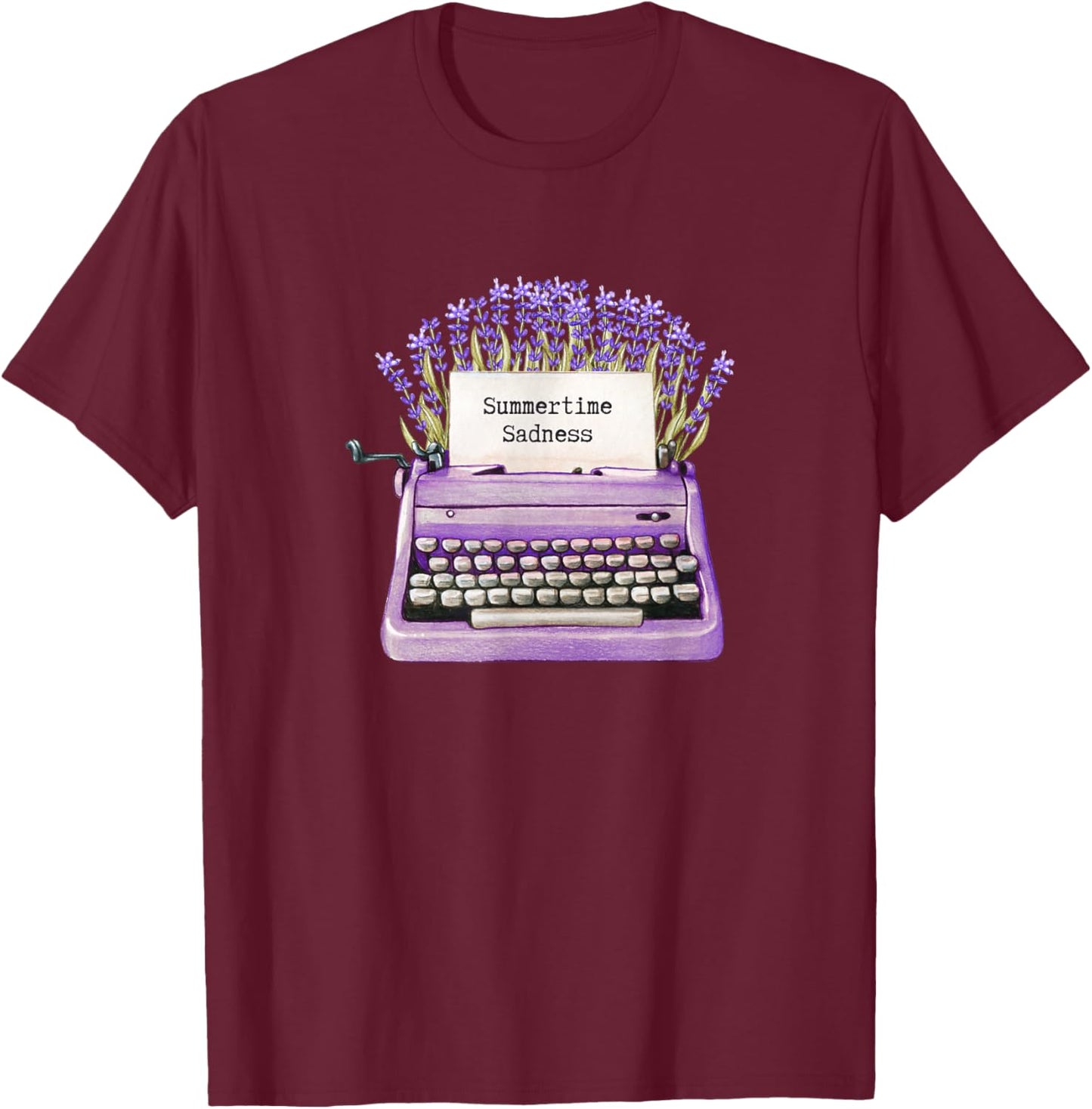 Summertime Sadness T-Shirt - T-Shirt | Maroon