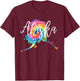 Alaska Tie Dye T-Shirt - T-Shirt | Maroon