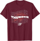 NBA Oklahoma City Thunder Wave Outline Team Logo T-Shirt - T-Shirt | Maroon