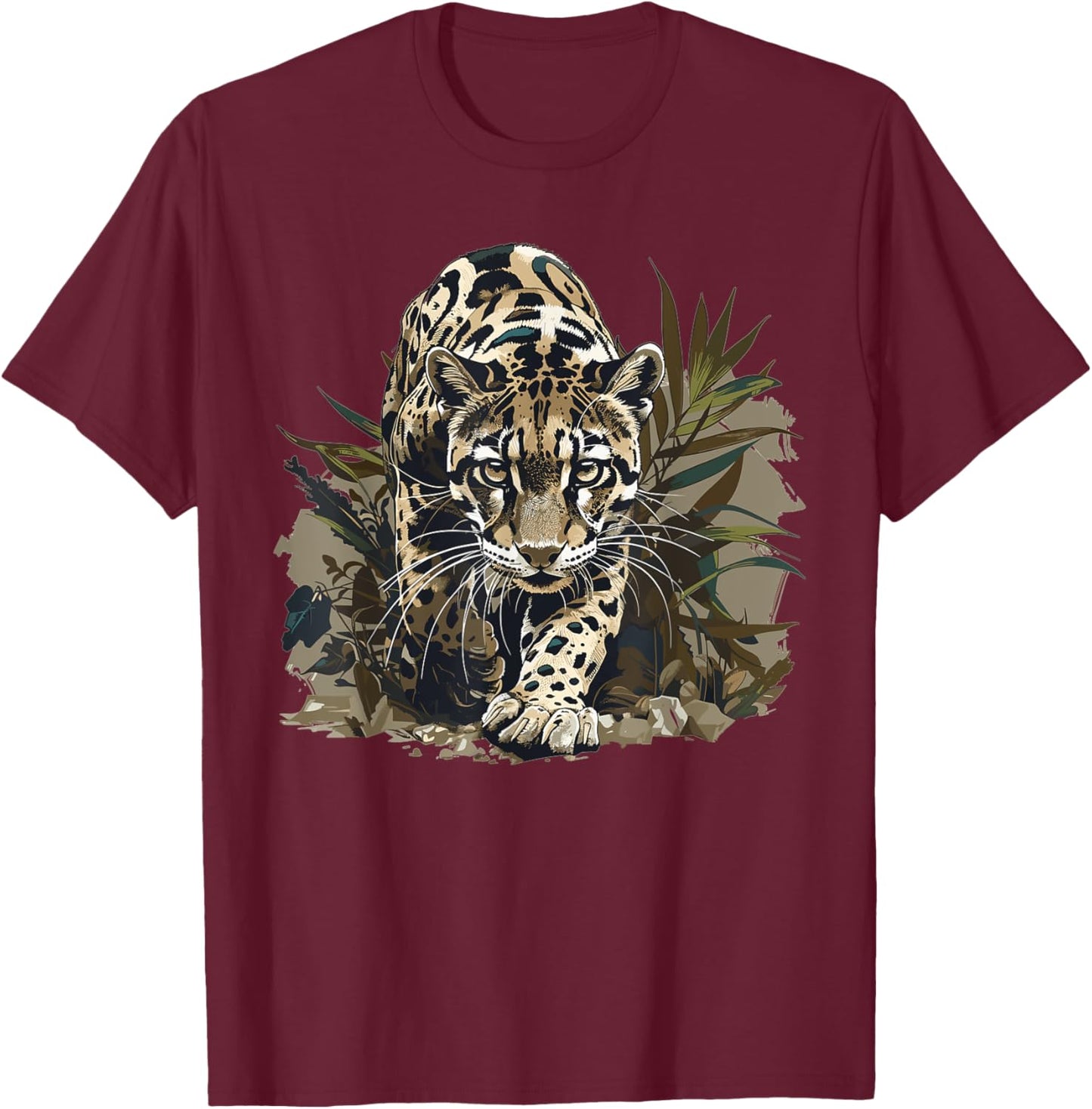 Clouded Leopards Clouded Leopard T-Shirt - T-Shirt | Maroon