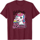 Ich Bin Die Braut Lustiges Einhorn Junggesellinnenabschied T-Shirt - T-Shirt | Maroon