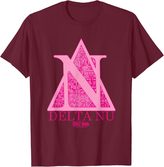 Legally Blonde Delta Nu T-Shirt - T-Shirt | Maroon