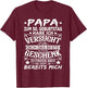 50 Geburtstag Papa 50er Mann 50 Jahre Vater Männer T-Shirt - T-Shirt | Maroon