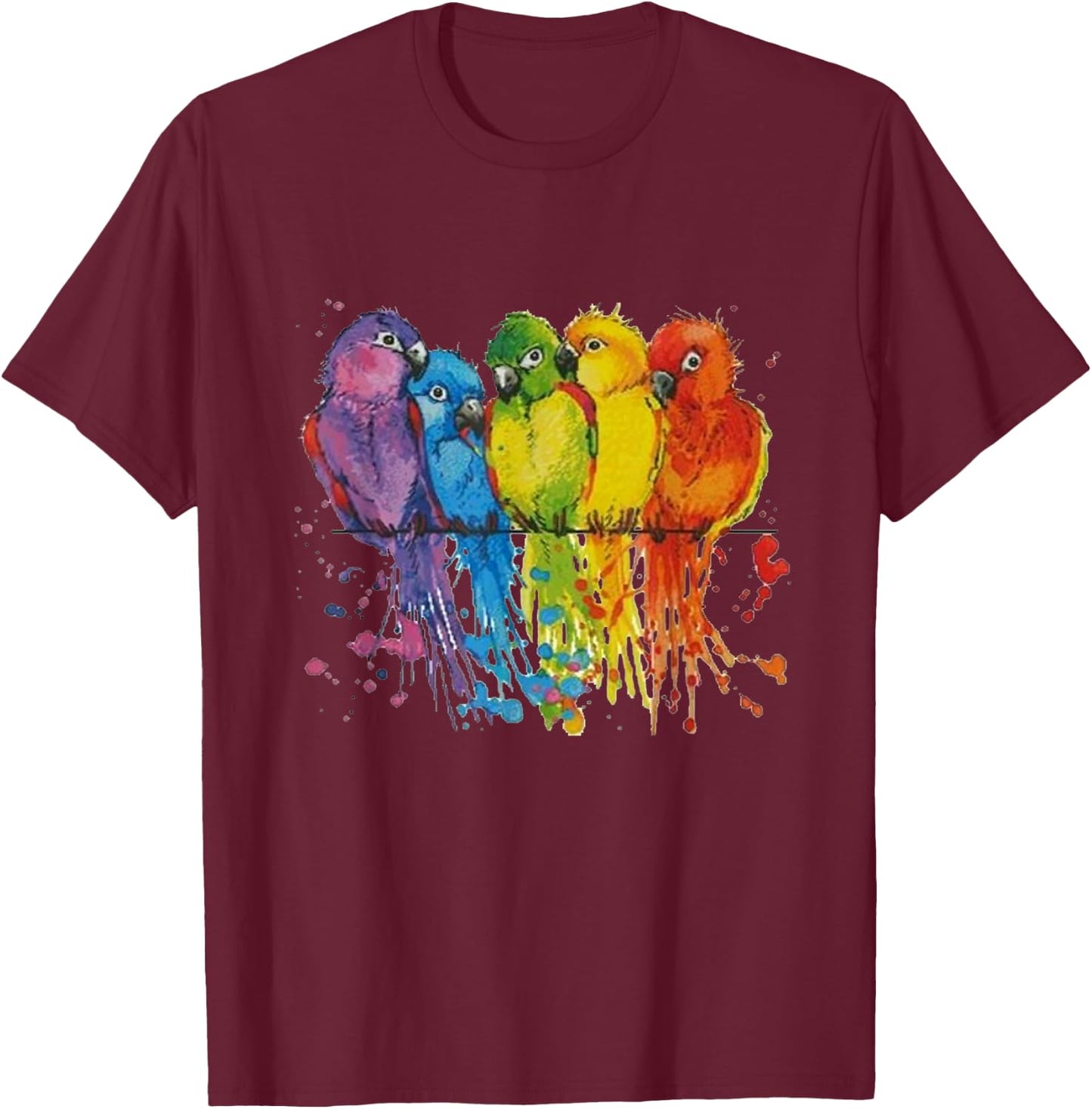 Parrot shirt for kids, parrot shirt , parrot for boys T-Shirt - T-Shirt | Maroon