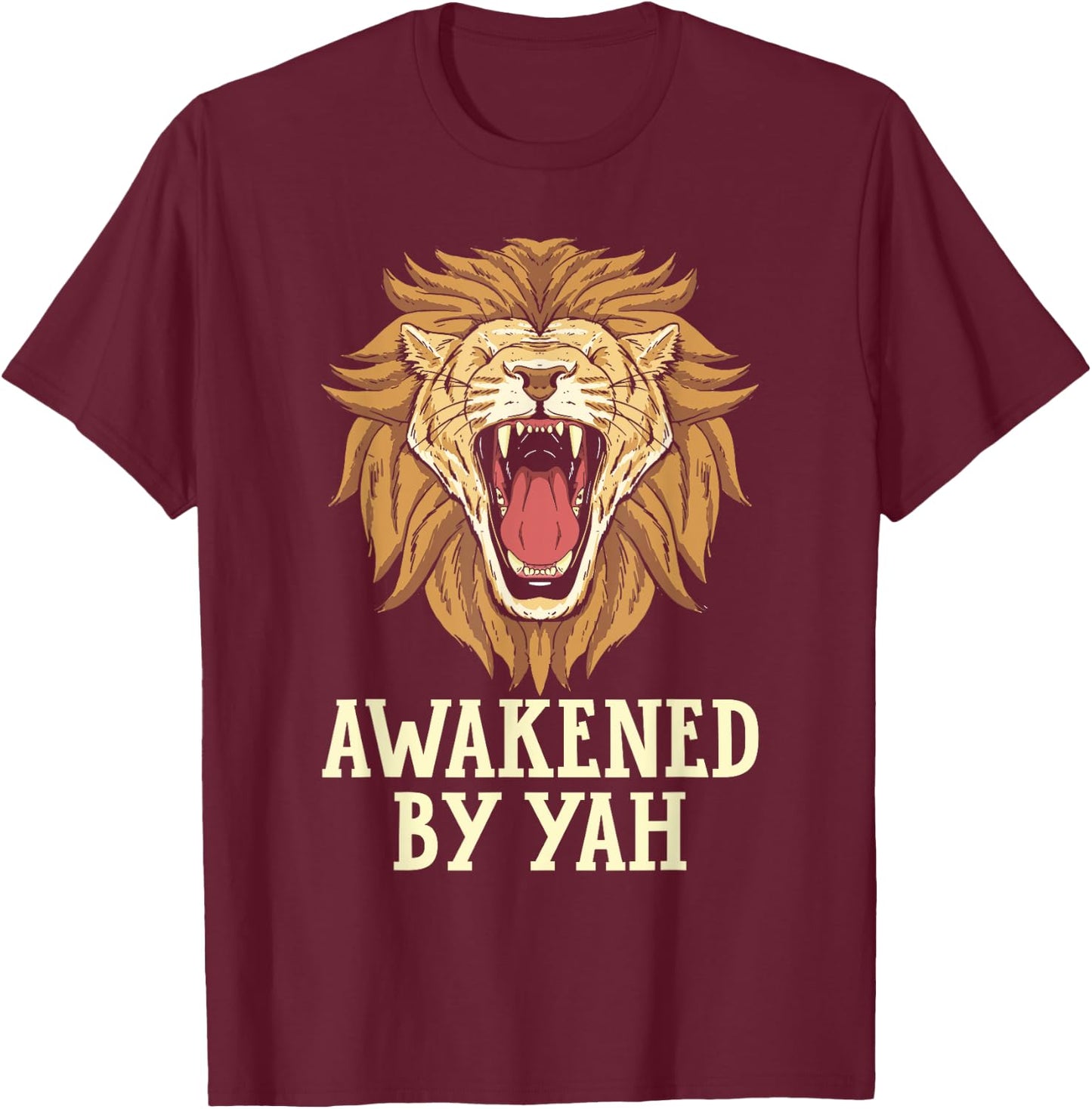 Awakened By Yah Jewish Country Israelite Israel T-Shirt - T-Shirt | Maroon