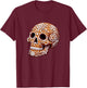 Gingerbread Skull Creepy Christmas Cookie Baking Holiday T-Shirt - T-Shirt | Maroon