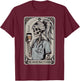 Nurse Practitioner Tarot Card Skeleton Halloween Witch Vibes T-Shirt - T-Shirt | Maroon