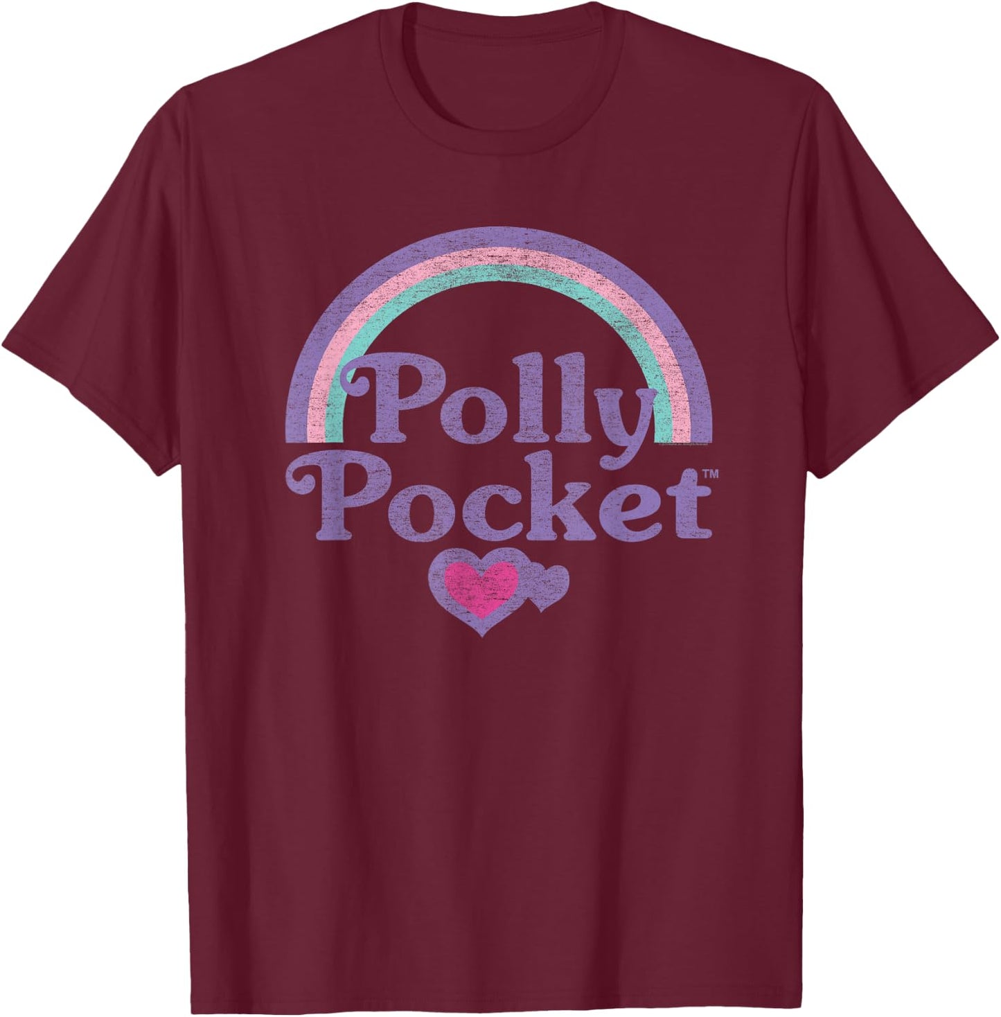 Polly Pocket Rainbows T-Shirt - T-Shirt | Maroon