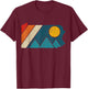 Pennsylvania Vintage State Map Mountains Hiking Pride T-Shirt - T-Shirt | Maroon