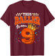 Basketball 9th Birthday Girl Boy Bball 9 Years Old T-Shirt - T-Shirt | Maroon
