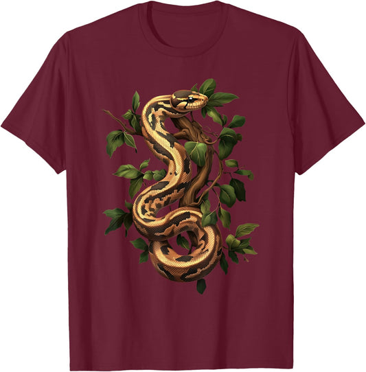 Ball Python Lover Reptile Keeper Pet Owner Snake T-Shirt - T-Shirt | Maroon