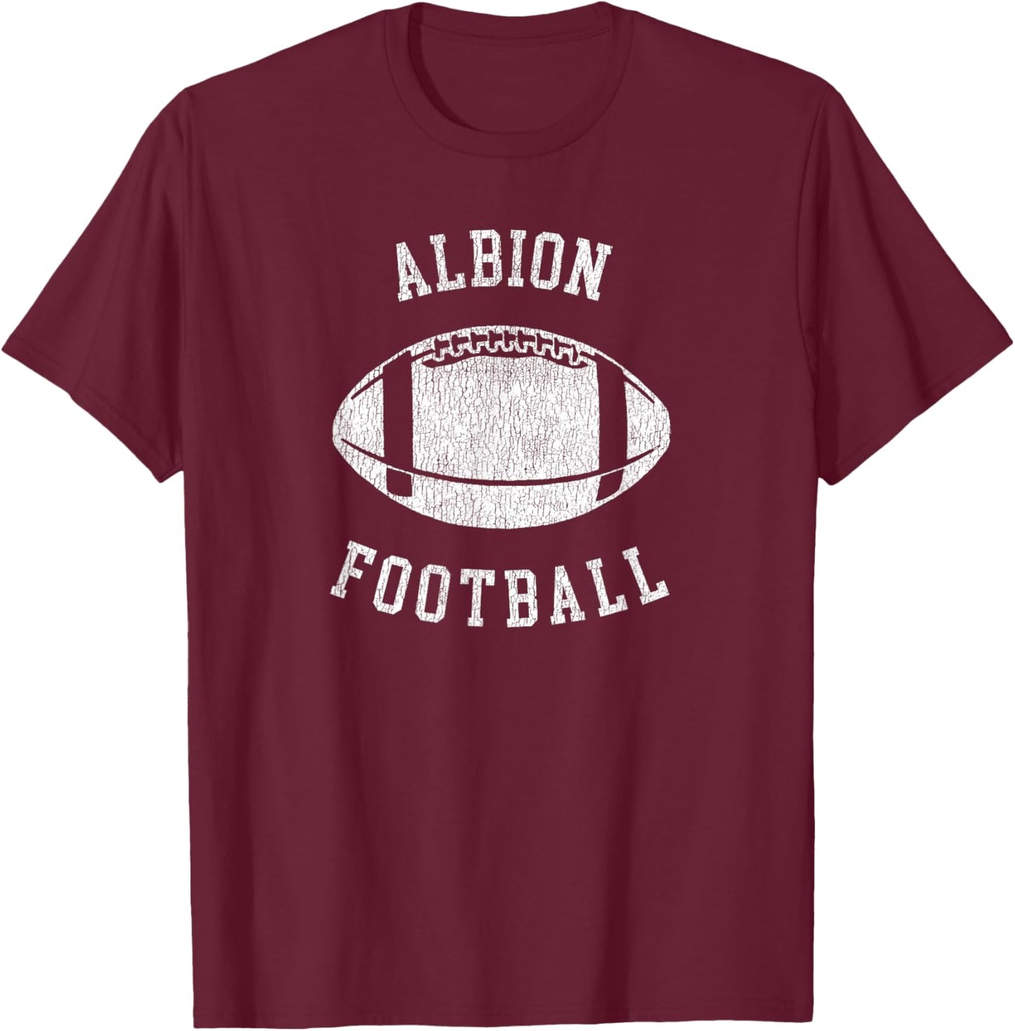 Albion Football Distressed Vintage 80's Throwback Classic T-Shirt - T-Shirt | Maroon