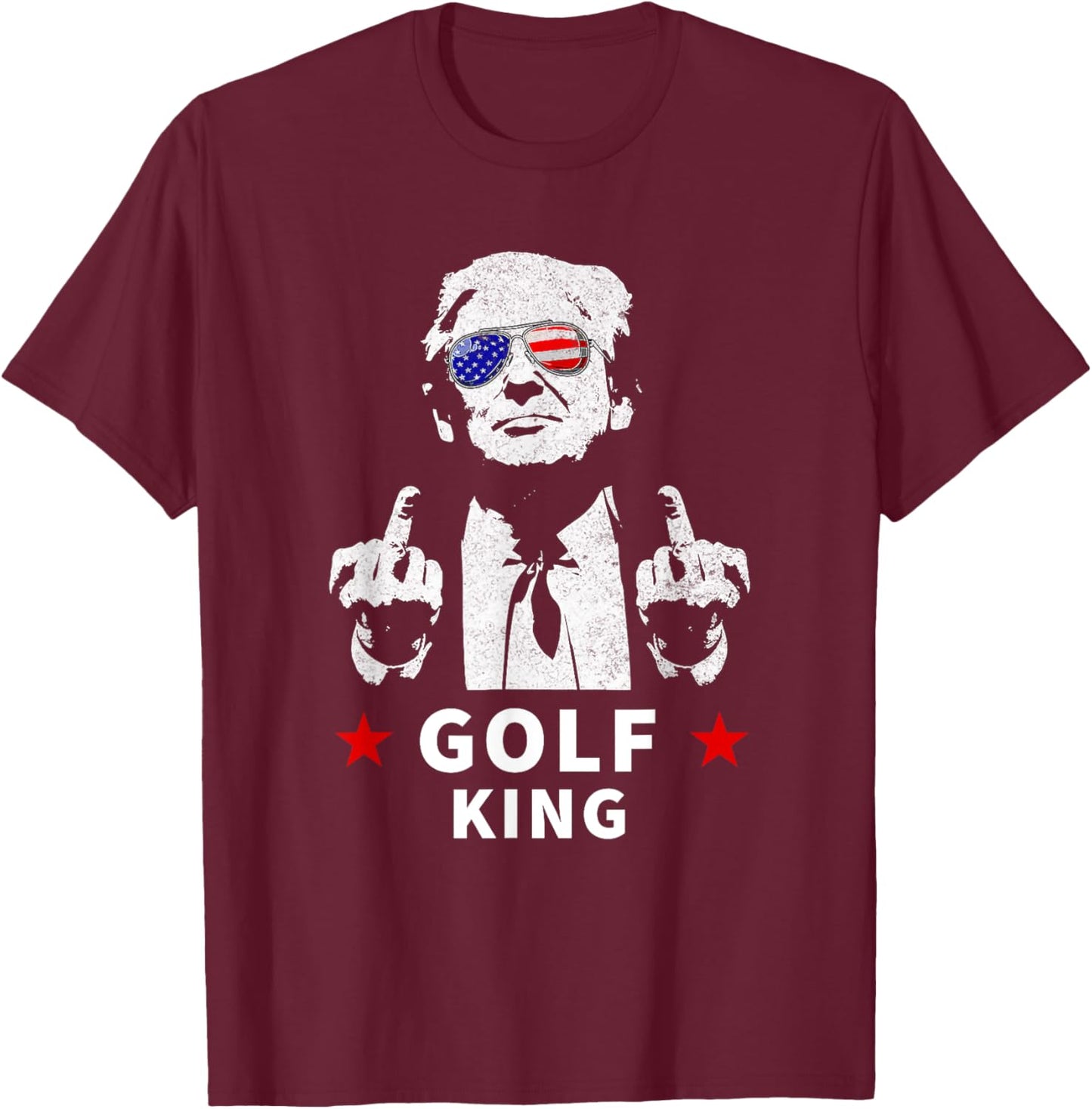 Trump Golf King 2024 T-Shirt - T-Shirt | Maroon
