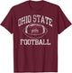 Ohio State Buckeyes Football Intensity Black T-Shirt - T-Shirt | Maroon