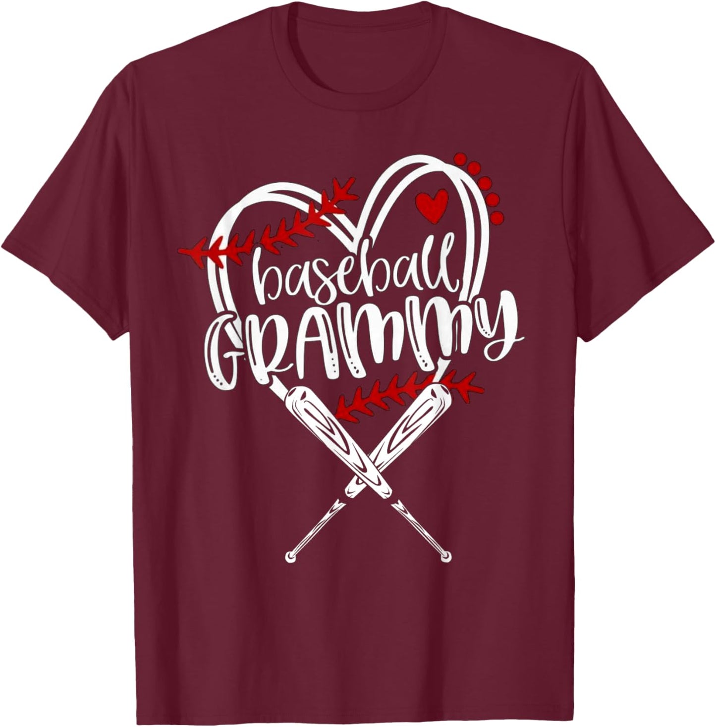 Baseball Grammy Funny Baseball Family Matching T-Shirt - T-Shirt | Maroon