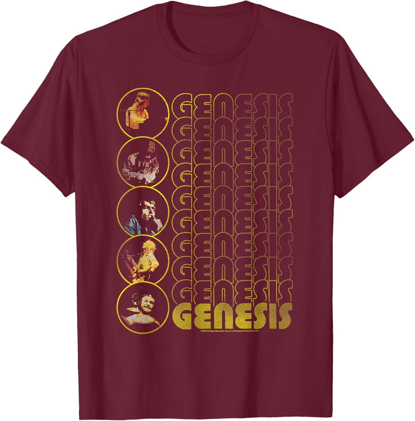 Genesis the Carpet Crawlers T-Shirt - T-Shirt | Maroon