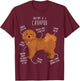 Cavapoo Dog Anatomy, Cute Funny Red Cavoodle Pet Mom Dog Dad T-Shirt - T-Shirt | Maroon