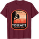 Yosemite National Park Rock Climbing T-Shirt - T-Shirt | Maroon