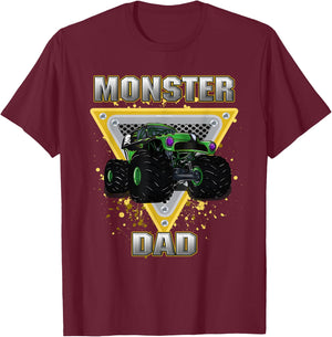 Monster Truck Dad T-Shirt - T-Shirt | Maroon