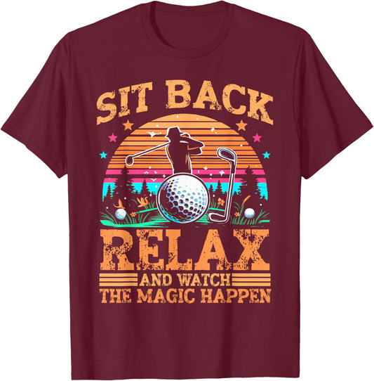 Funny Golf Player T-Shirt - T-Shirt | Maroon