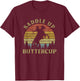 Saddle Up Buttercup Vintage Cowboy Riding Horse T-Shirt - T-Shirt | Maroon