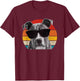 Pitbull Vintage Sunglasses Funny Pittie Dog Pitbull Owner T-Shirt - T-Shirt | Maroon