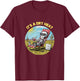 Funny Skeleton Lawn Chair Arizona Desert It's a Dry Heat T-Shirt - T-Shirt | Maroon