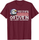 Support The Country You Live American USA Flag Vintage T-Shirt - T-Shirt | Maroon